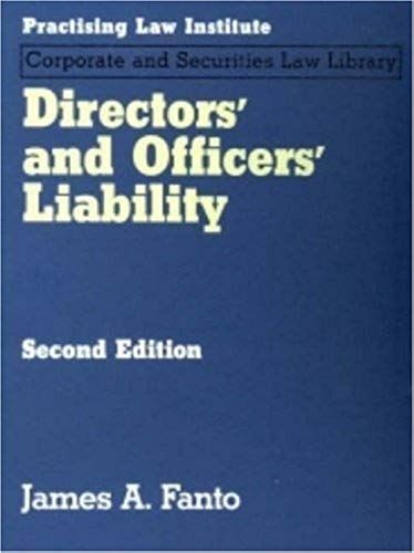 Directors And Officers Liability