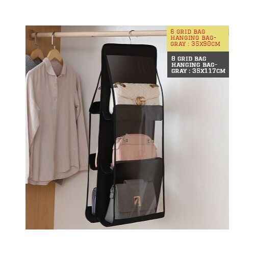 Sac à main suspendu pliable, organisateur de vêtements pour choses, armoire, sac de rangement Transparent, sac à main, sac de shopping, cintre divers