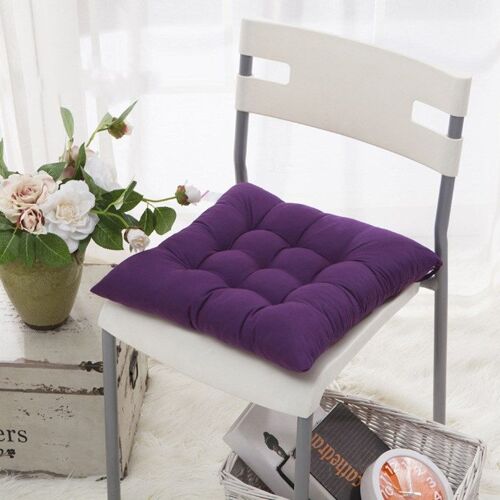 Coussins de tabouret carrés en coton perlé, tapis de protection pour chaise d'ordinateur de bureau, siège de dessin animé, oreiller de dossier