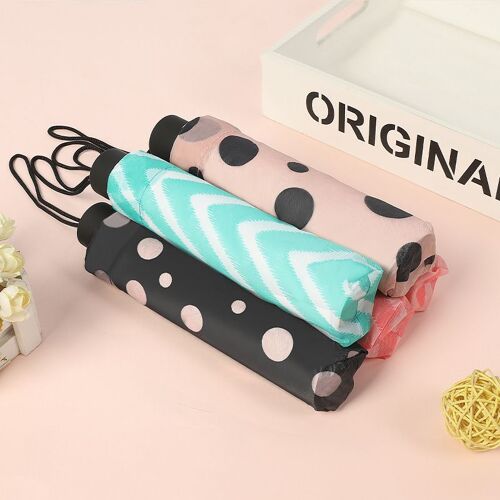 Mini Parapluie de Poche Anti UV et Coupe-vent Léger pour Femme, Pliable, Portable, Soleil, Garçon, Fille