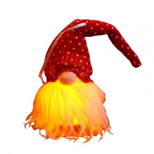 Poupée de noël sans visage, 1 pièce, chapeau Long lumineux LED, saveur de noël suspendue, peluche Gnomes, jouet pour décorations de maison