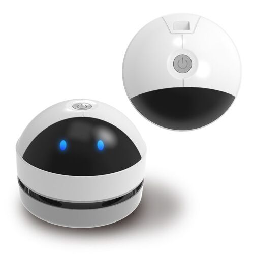 Mini aspirateur automatique Portable blanc, chargement USB, nettoyeur de bureau pour la maison, le bureau, l'école, le nettoyage de clavier et de bureau
