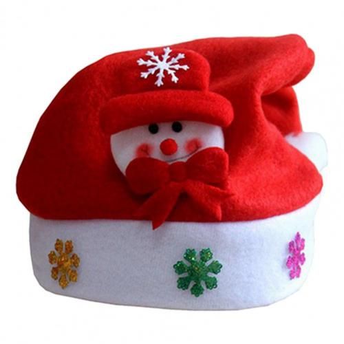 Chapeau lumineux de noël à Led pour enfants et adultes, fournitures de décoration de fête, en flanelle, dessin animé père noël/Elk/bonhomme de neige