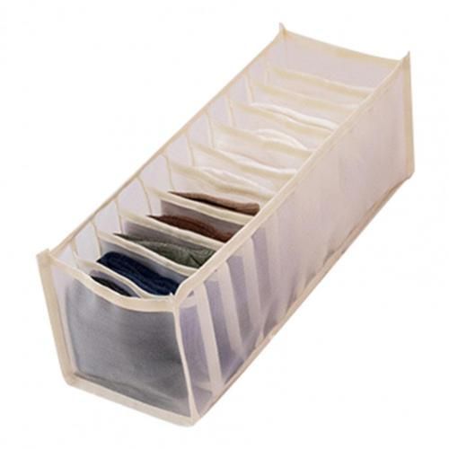 Organiseur De Tiroir À Grilles Séparées, Organiseur De Sous-Vêtements Léger, Respirant, S'Assortit Librement À Une Texture Fine