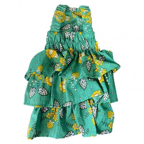 Vêtements Respirants Pour Animaux De Compagnie, Motif De Fleurs, Décoration Douce, Sangle De Chien, Robe De Princesse Pour Petits Chiens Teddy, Accessoires De Vêtements, Fournitures