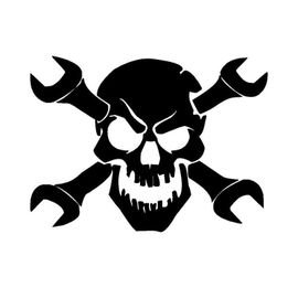 Autocollants Tête De Mort Réfléchissante Pour Clé Mécanique, Autocollants Pour Voiture, Pare Chocs, Moto Pour Bmw E46, Couverture, Rayures, Accessoires Automobiles Kk18 * 12cm