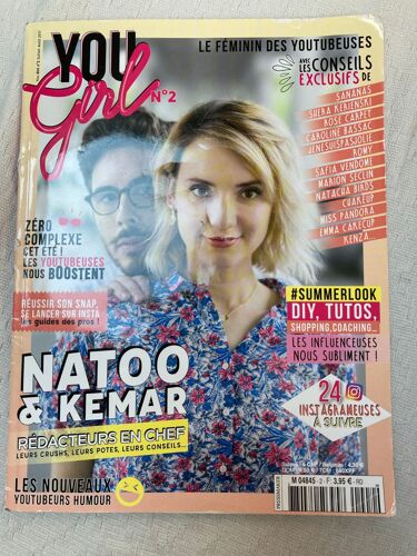 You Girl 2 Le Feminin Des Youtubeuses ( Juillet- Aout 2017 ) Natoo & Kemar