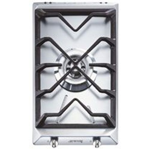 Smeg SRV531GH5 - Table de cuisson au gaz - 1 plaques de cuisson - Niche - largeur : 25.2 cm - profondeur : 47.8 cm - acier inoxydable