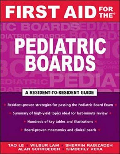 First Aid For The Pediatric Boards (First Aid Specialty Boards)