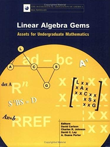 Linear Algebra Gems: Assets For Undergraduate Mathematics (The Mathematical Association Of America Notes Series, Volume 59)