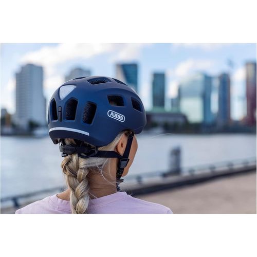 Kalanka-Abus Casque De Vélo Youn-I 2.0 - Avec Lumière Pour Enfants, Adolescents Et Jeunes Adultes - Pour Filles Et Garçons