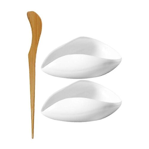 1 Set Récipient À Thé En Céramique Grain De Café Feuille De Thé En Vrac Présentation Scoop Porte-Feuille De Thé
