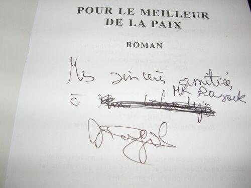 Pour Le Meilleur De La Paix - Roman