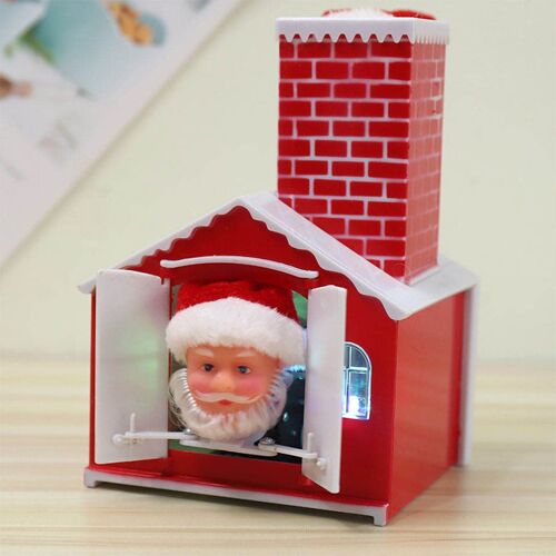 Cheminée électrique d'escalade pour père noël, jouet de noël, décoration de salle musicale, animé