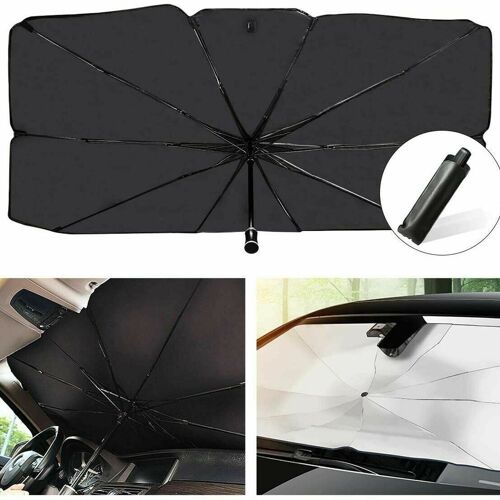 Pare-Soleil Noir Universel Pour Voiture, Protection Solaire, Parasol, Fenêtre Avant, Accessoires De Voiture