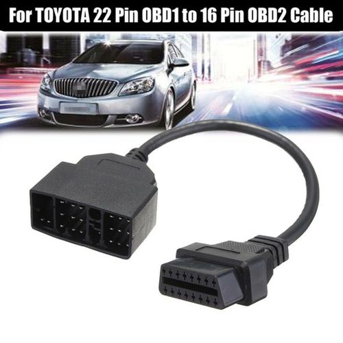 Câble Adaptateur De Convertisseur Obd1 À 16 Broches, 22 Broches, Pour Toyota Scanner De Diagnostic De Défaut De Véhicule