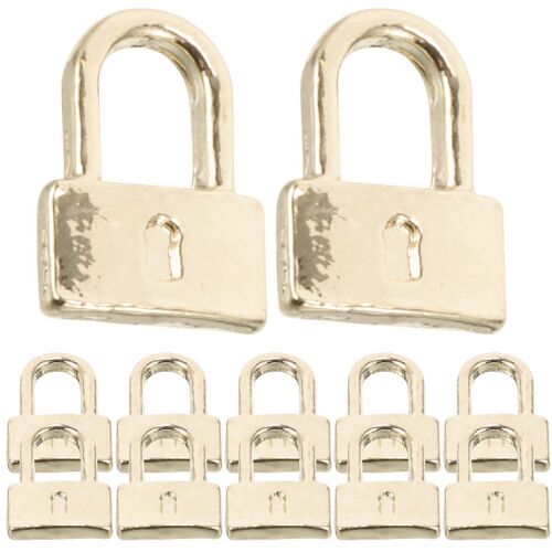 10pcs Nail Art Charms Femmes Nail Decoration Lock En Forme Nail Art Ornements Manucure Fournitures