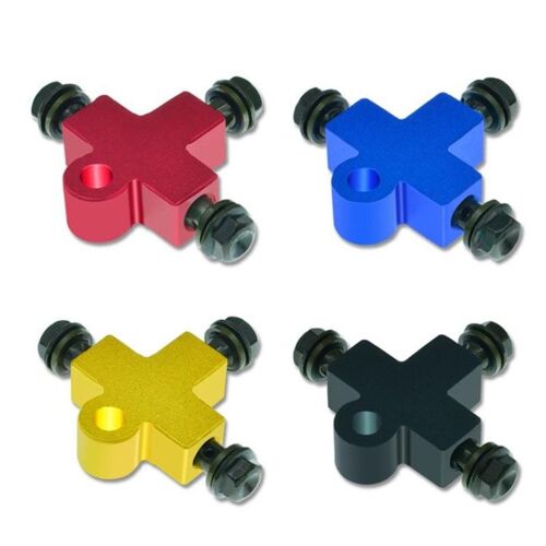 1 Ensemble D'accessoires En Alliage D'aluminium Pour Moto, Modification Universelle, Tuyau De Frein, Adaptateur En T, Joint De Tube D'huile