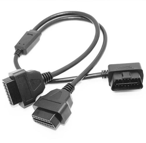 Câble D'extension Obd2 16 Broches Mâle À Femelle, Connecteur Adaptateur De 50cm
