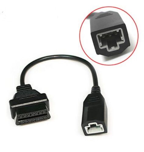 Connecteur Adaptateur De Câble De Scanner Obd2 Obdii, Prise Mâle À 16 Broches, Outil Obd