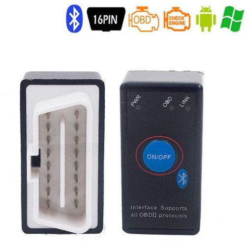 Mini Elm327 Bluetooth Scanner De Voiture, Outil De Diagnostic Automobile V2.1/1.5, Prise Obd2