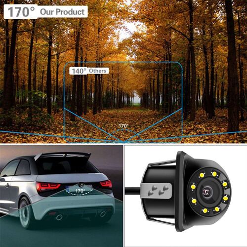 Caméra De Recul Pour Automobile, Flambant Neuve, Vision Nocturne Led Haute Définition, Étanche À La Buée, 170 °