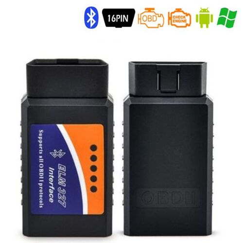 Elm 327 V2.1 Scanner De Code Bluetooth, Outil De Diagnostic Obd2, Adaptateur 16 Broches