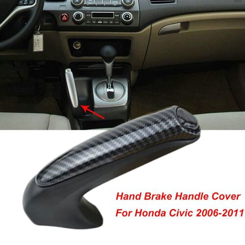 Couvercle De Poignée De Frein Avant De Voiture En Fiber De Carbone, Garniture De Frein Avant Pour Honda Civic Coupe Sedan 2006 ¿ 2011