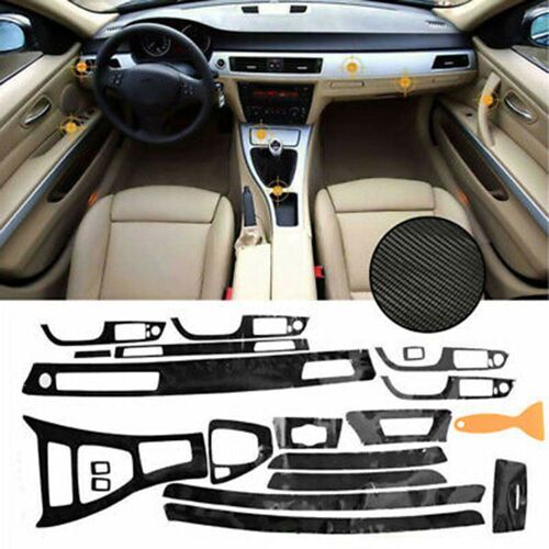 Revêtement Intérieur Brillant En Fiber De Carbone 5d, Pour Bmw Série 3 E90 E92 E93 2005 ¿ 2012, Uniquement Pour Les Véhicules Gauchers