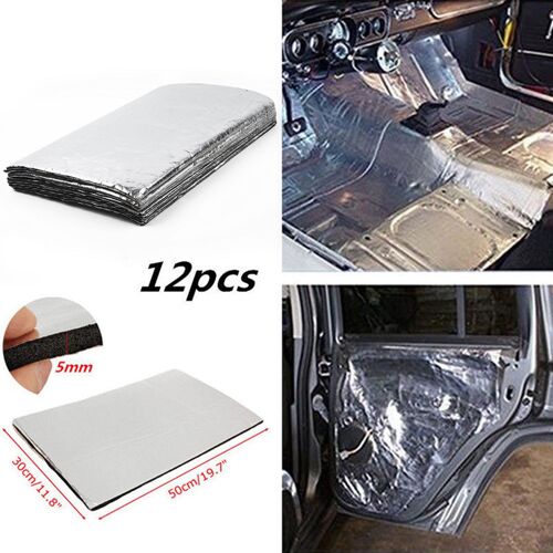 Tapis D'isolation Thermique Pour Pare-Feu, 12 Pièces, 5mm, 50x30cm, Insonorisation Pour Voiture
