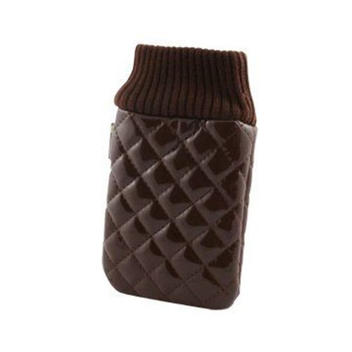 Etui Universel Muvit Puffy Capiton Chocolat Glossy
