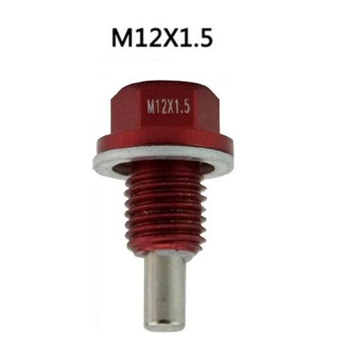 Boulon De Vidange D'huile De Moteur Magnétique M12 X 1.5, Boulon De Vidange En Alliage D'aluminium, Réduit L'usure Du Moteur, Pièces De Rechange Automobiles Universelles