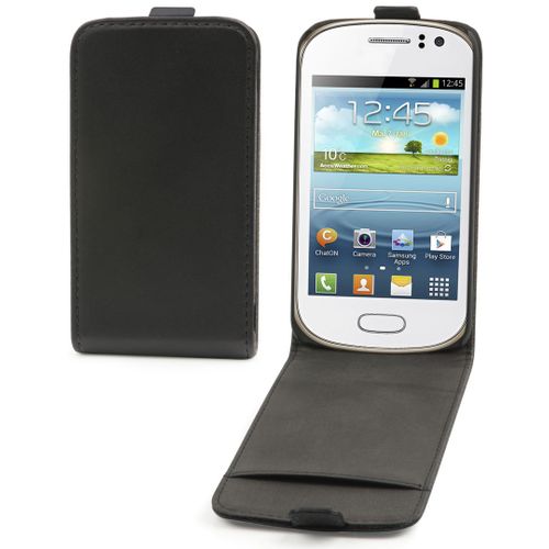 Etui Clapet Slim Noir Samsung Galaxy Fame S6810 Musli0250
