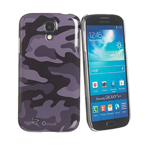 Muvit - Coque De Protection Pour Téléphone Portable - Camouflage, Noir Armée - Pour Samsung Galaxy S4