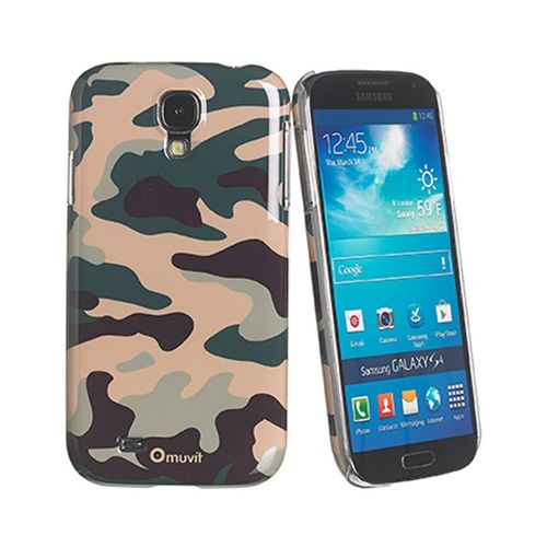 Muvit Camo - Coque De Protection Pour Téléphone Portable - Plastique - Vert Kaki - Pour Samsung Galaxy S4