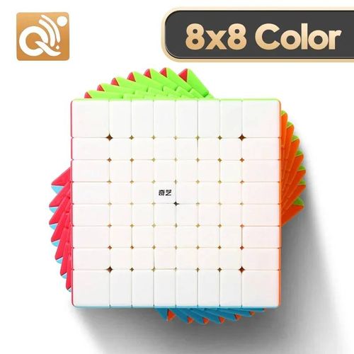 QIYI-Jouets éducatifs Warrior s cubo magico profismail.com qidi,modèle de vigne magique,2x2,3x3,4x4,5x5,6x6,7,8,9 - Type 8x8 Color