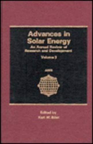Advances In Solar Energy