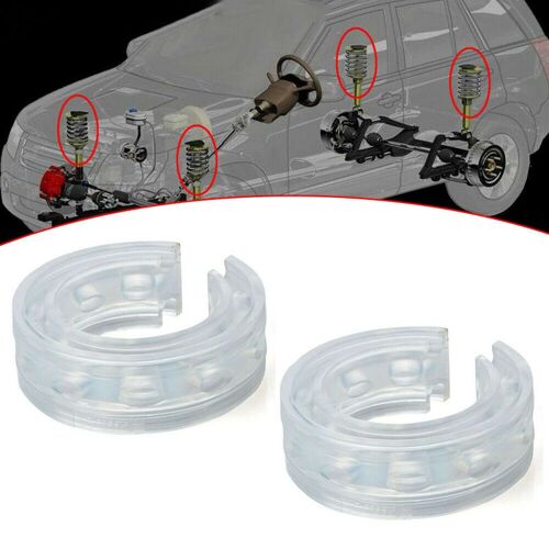 Amortisseur De Choc En Caoutchouc Pour Voiture De Type B, 2 Pièces, Tampon De Pare-Chocs À Ressort, Coussin D'alimentation, Protection De Sécurité Universelle, Accessoires De Voiture