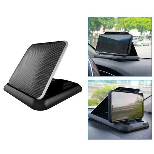 Support Universel De Téléphone Portable De Tableau De Bord En Fiber De Carbone, Noir, Pour Voiture, Produits D'intérieur Multifonctions
