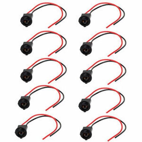 Support D'ampoules De Voiture T10 194 W5w 168, 10 Pièces, Adaptateur, Prises De Harnais, Connecteur Noir, Gadget Universel, Accessoires De Voiture