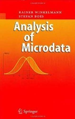 Analysis Of Microdata