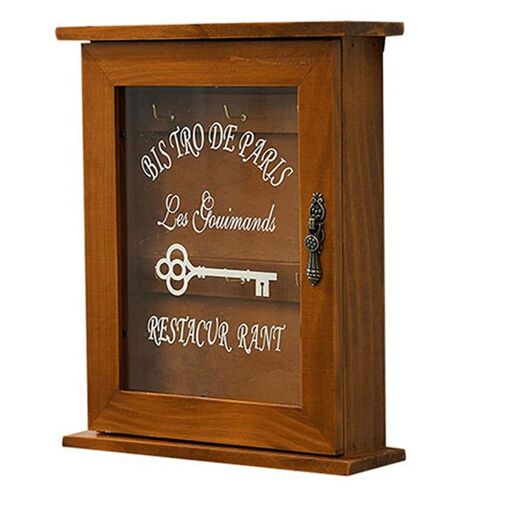 Boîte à Clés En Bois Forme Cadre Photo - 26x19.5x5.6 Cm - Beige - MegaCrea DIY - Neuf