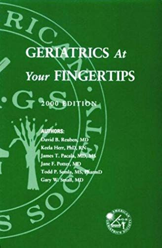 Geriatrics At Your Fingertips 2000