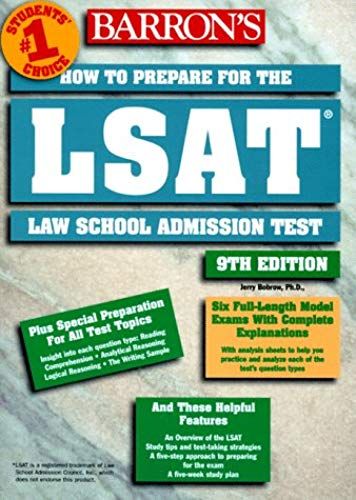 How To Prepare For Lsat - Law School Admission Test (Barron's Lsat)
