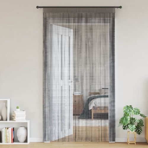 Vidaxl Rideau En Fils 2 Pcs 140 X 250 Cm Anthracite