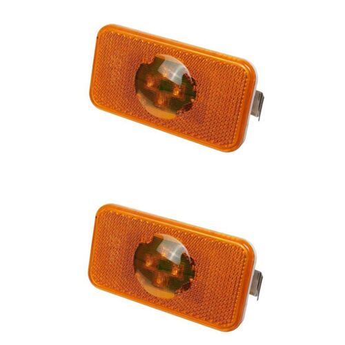 2 Pièces 24v Voiture Camion Led Side Marker Light Indicateur Lampe 4 Pour Trucks Fm/