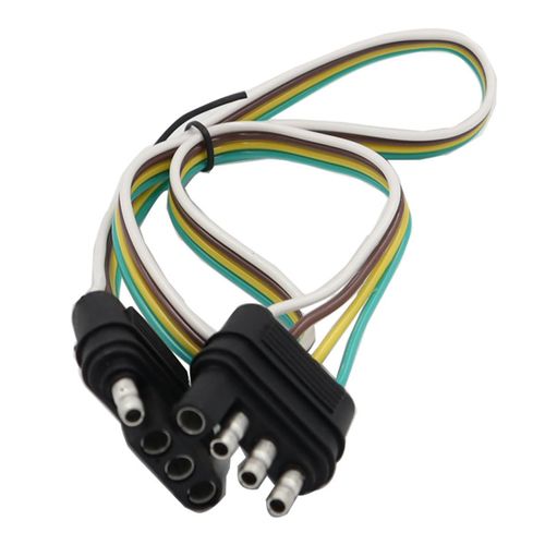 Câble D'alimentation De Feu Arrière Voiture Harnais Remorque Américain À 4 Broches Adaptateur Sae Trous Connecteur D'adaptateur Lumière