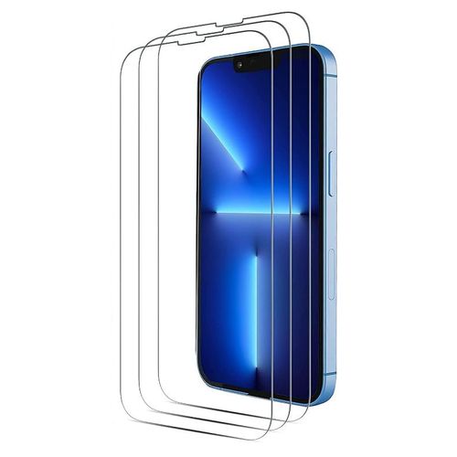 Hqselection® Lot De 3 Verre Trempé Pour Iphone 13 Pro Max, Iphone 14 Plus (6,7") .Film De Protection D'écran Transparent - Anti Rayures - Ultra Résistant Dureté 9h
