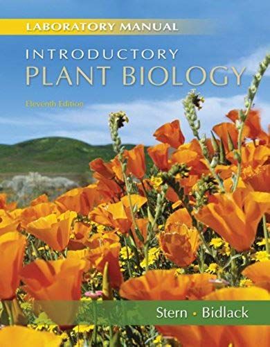 Introductoryplant Biology: Laboratory Manual