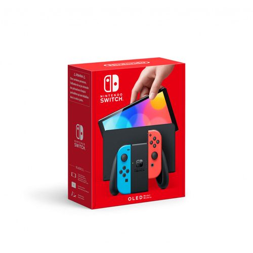 Nintendo Switch (OLED) console de jeux portables 7" 64 Go Écran tactile Wifi Bleu, Rouge